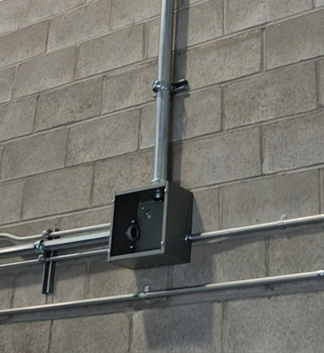 Installation commerciale conduits